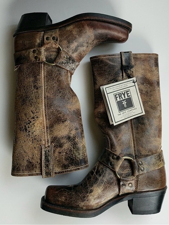 Frye Other - Frye Harness Boots in Distressed Brown Leather